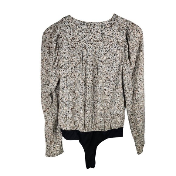 AFRM Womens‎ Leopard Print Bodysuit M Rayon & Polyester Blend - Picture 4 of 10